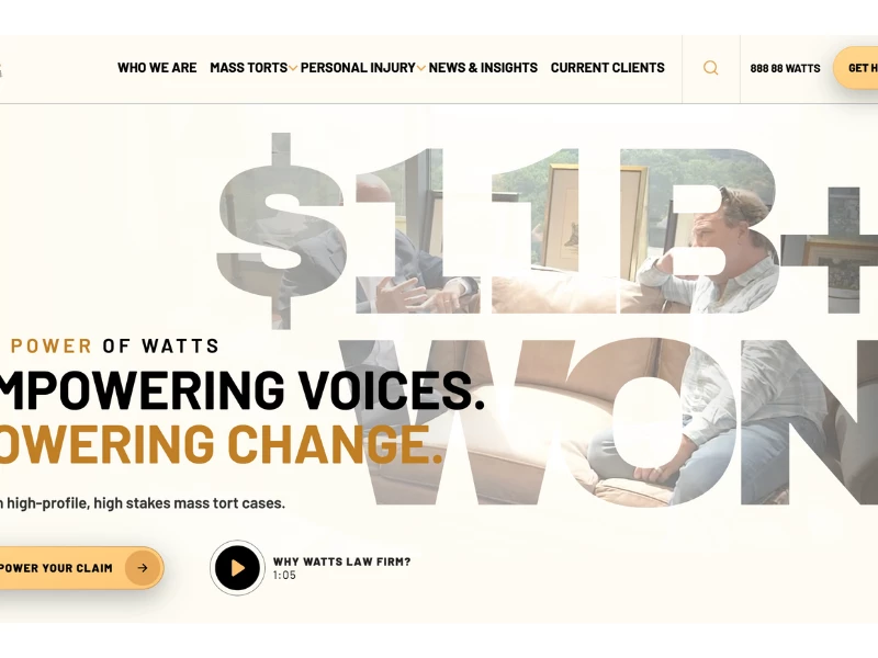 Watts Law Firm LLC Website Design