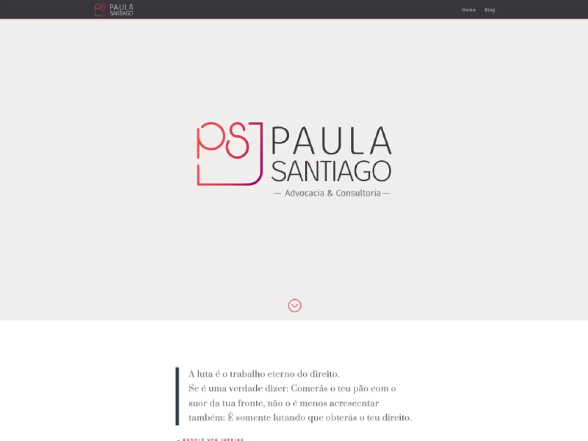Paula Santiago Law Firm website design by Agencia 221B.