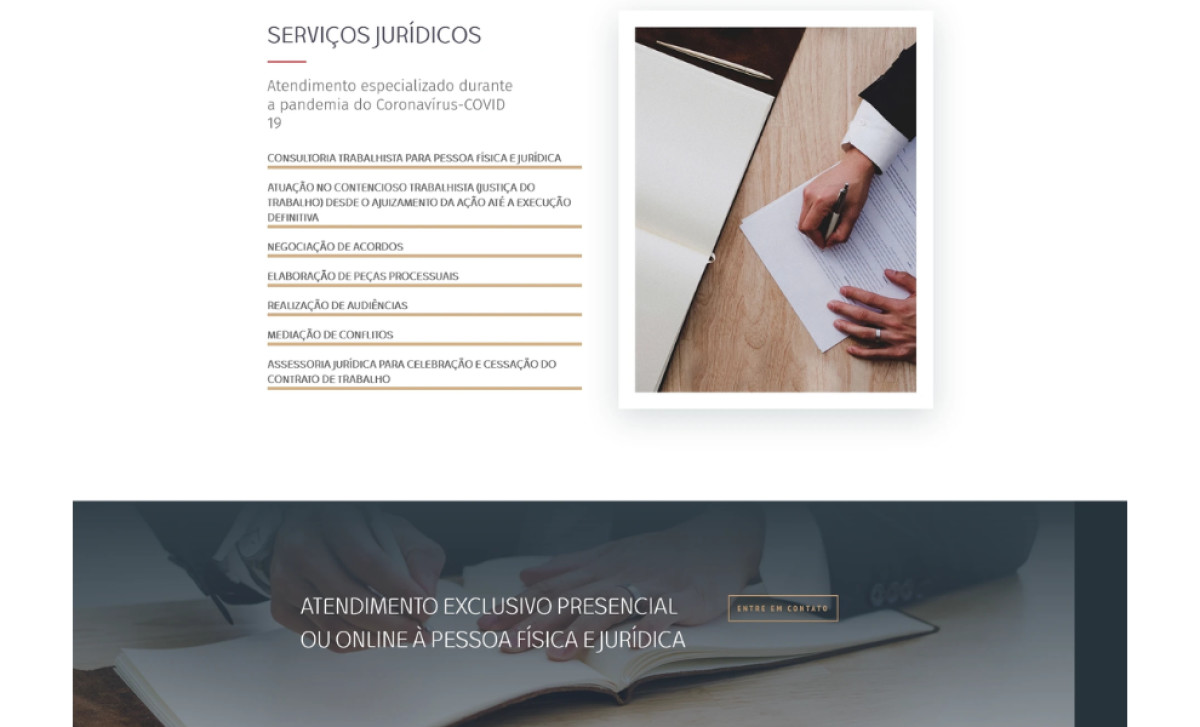 Paula Santiago Law Firm website design by Agencia 221B.