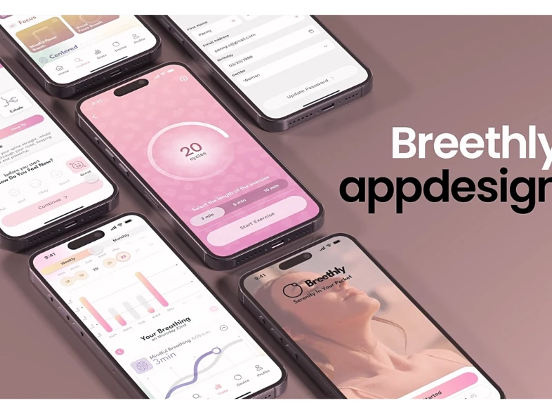Breethly app design by Sebastian Grafico.