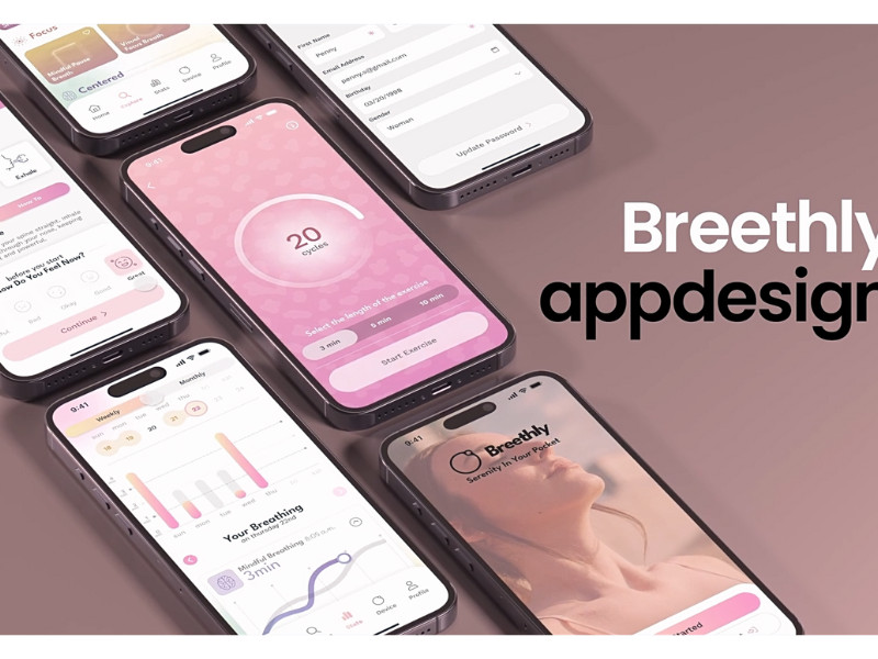 Breethly app design by Sebastian Grafico.