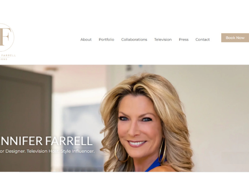 Jennifer Farrell Designs website design by The Growth Effect.