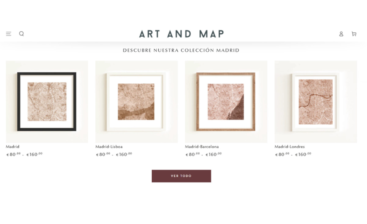 Art and Map website design by Andesany.