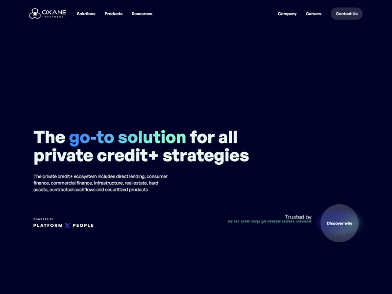 Oxane Partners Website Design by Promatics.