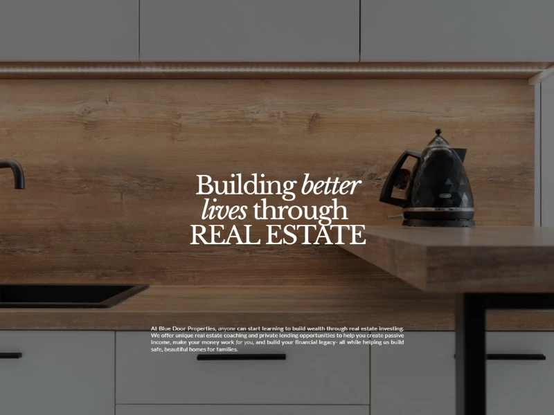 Blue Door Properties Website Design by SO Digital + Design