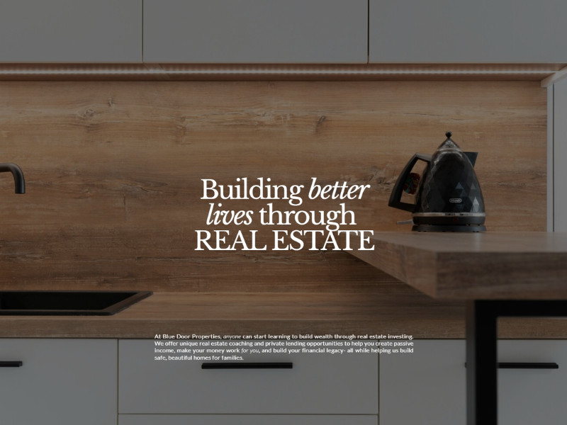 Blue Door Properties Website Design by SO Digital + Design