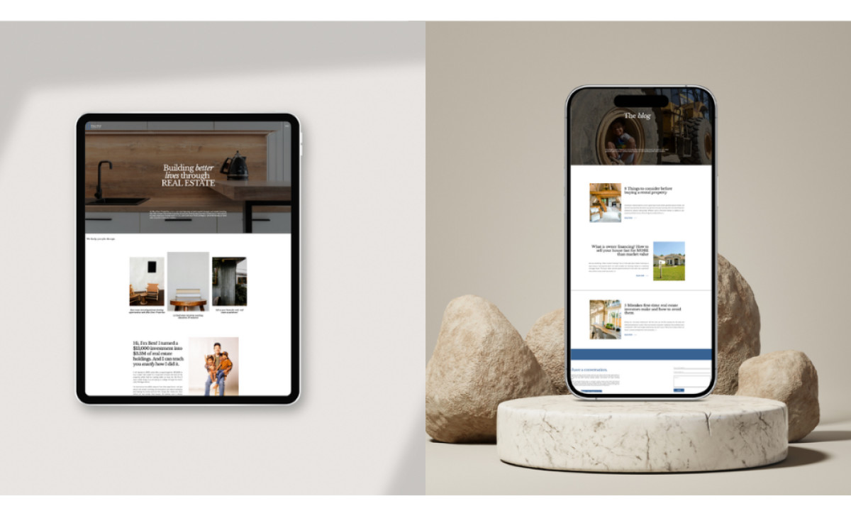 Blue Door Properties Website Design by SO Digital + Design