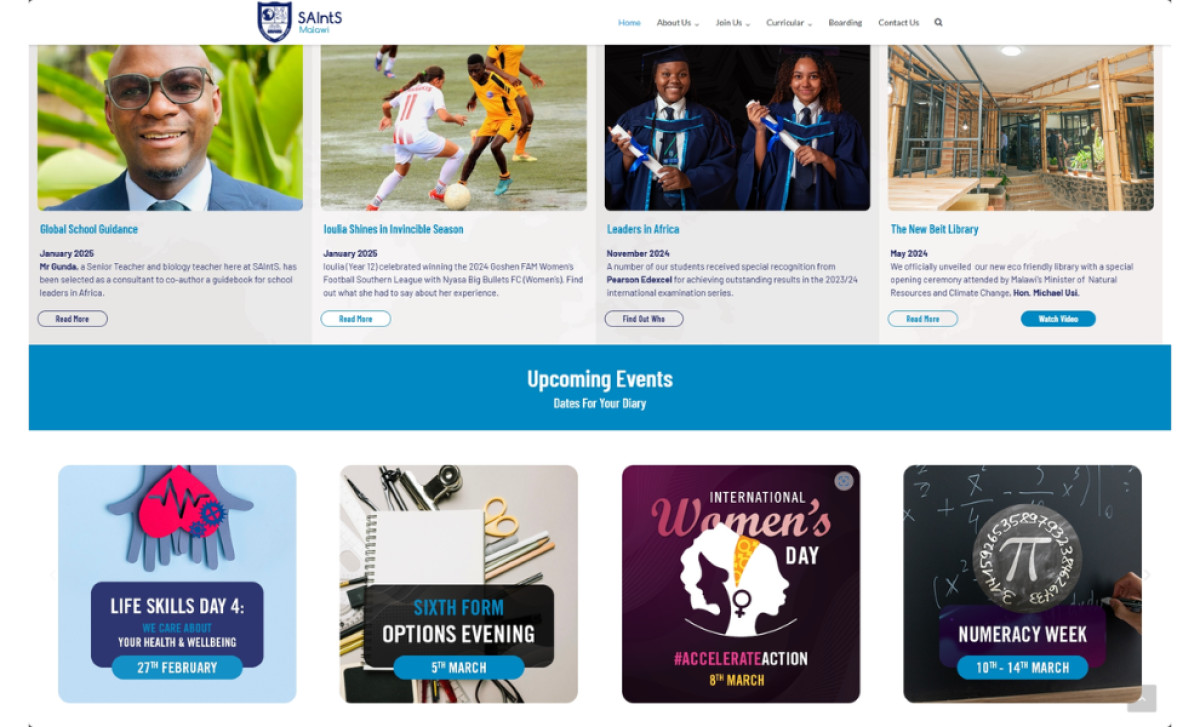 Saint Andrews International School Website Design by Project4