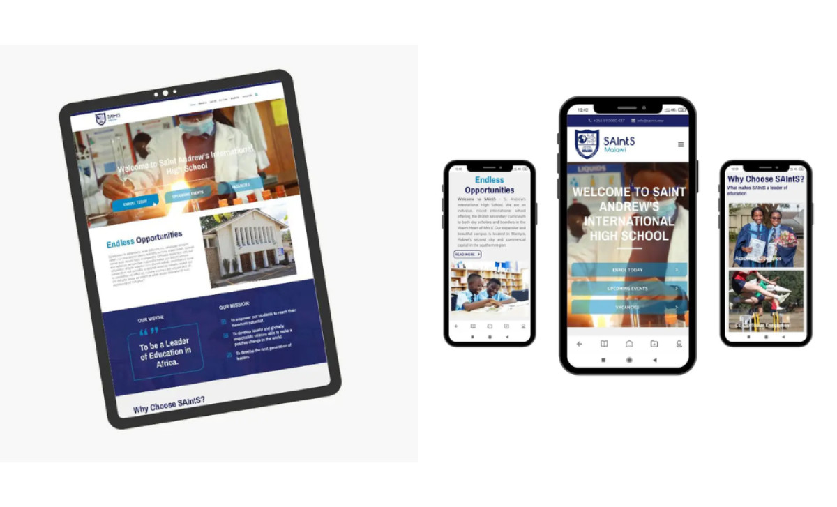 Saint Andrews International School Website Design by Project4