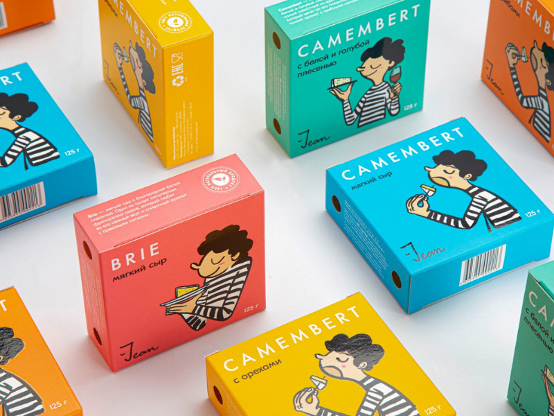 Jean Cheese Packaging Design by Ferma Branding Agency