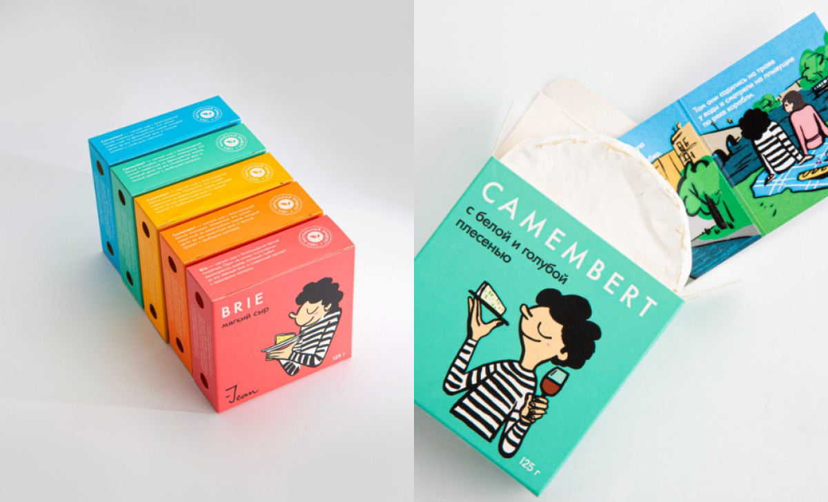 Jean Cheese Packaging Design by Ferma Branding Agency