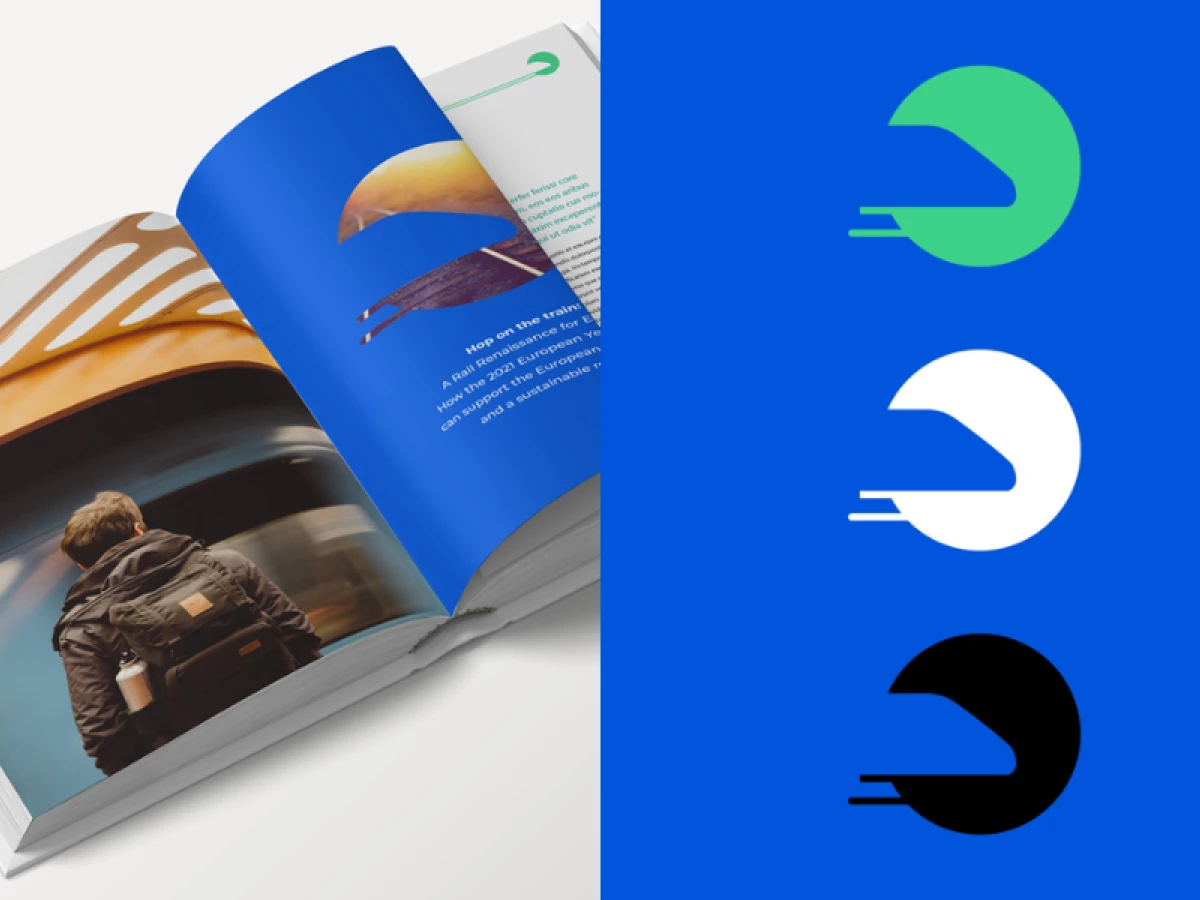 Europe On Rail Print Design by Magda Soler Studio.
