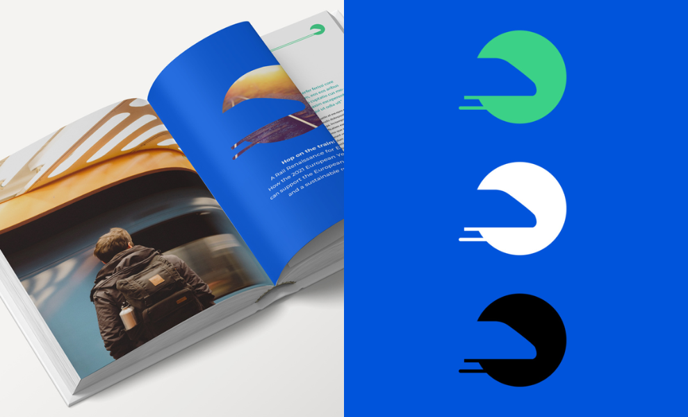 Europe On Rail Print Design by Magda Soler Studio.