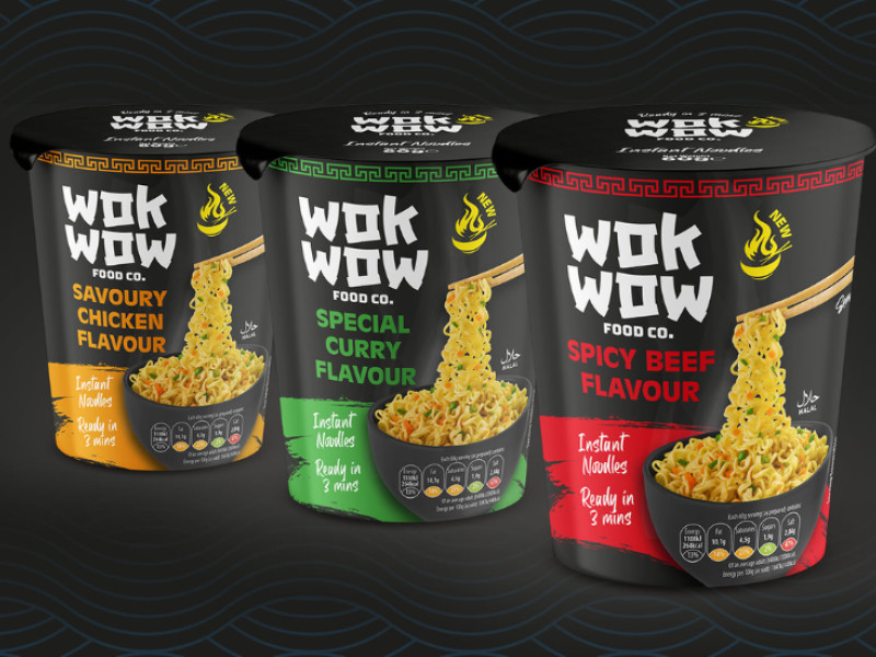 Wok Wow Packaging Design by Scene Print & Design