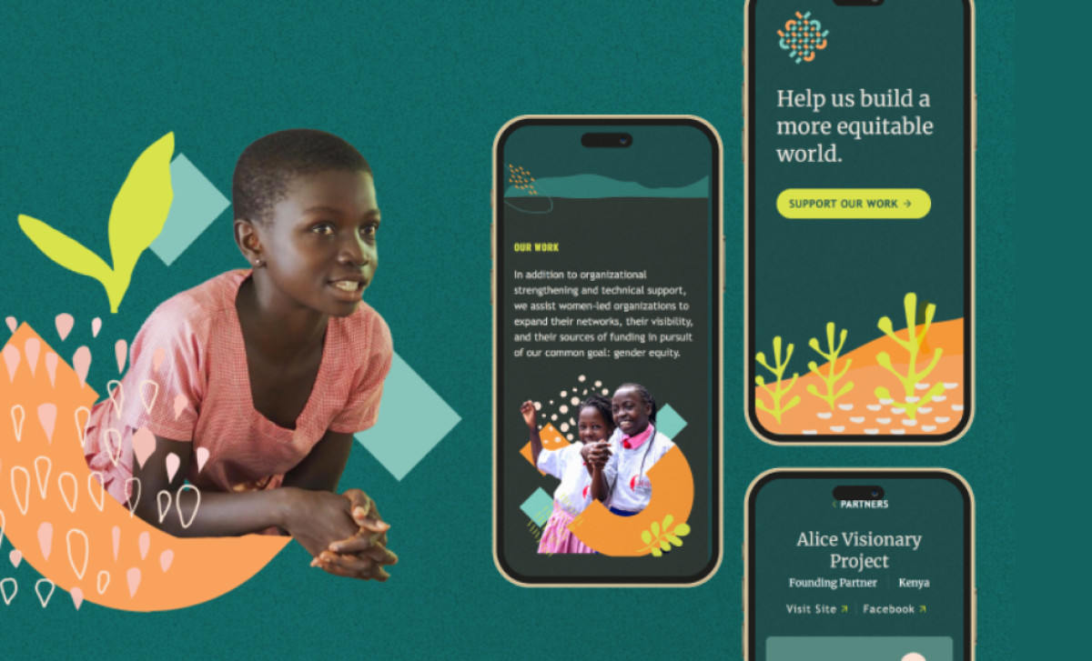WomenStrong International mobile-optimized website design by Bilberrry.