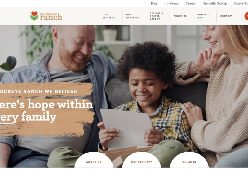 Buckeye Ranch website design by ForeFront Web.