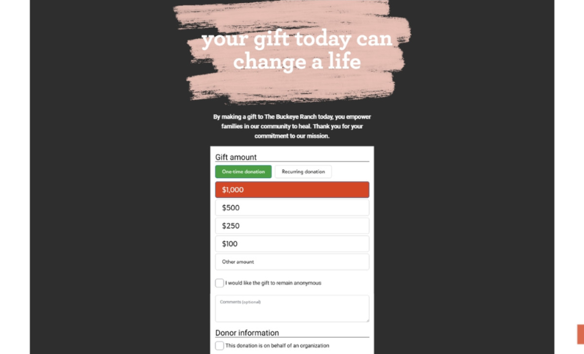 Buckeye Ranch website design by ForeFront Web.