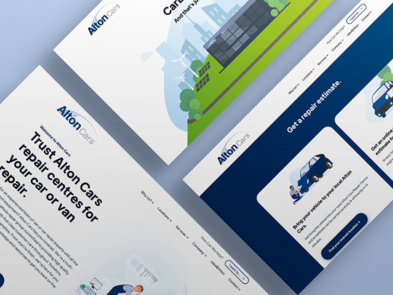 Alton Cars Website Design by Woodroyd.