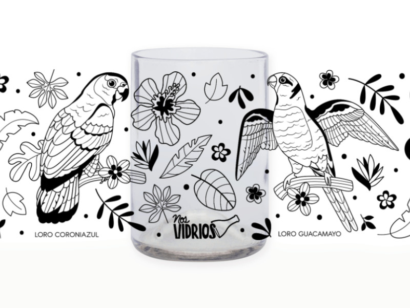 Nos Vidrios Packaging Design by Kropsiland.