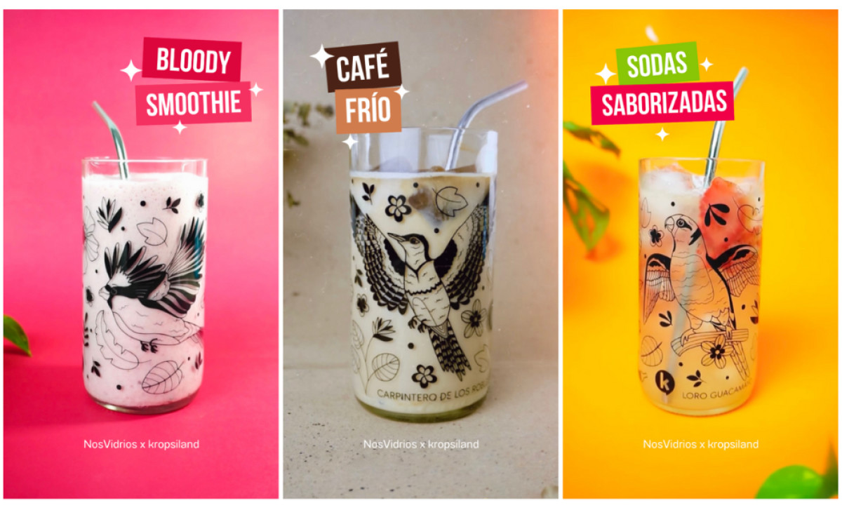 Nos Vidrios Packaging Design by Kropsiland.