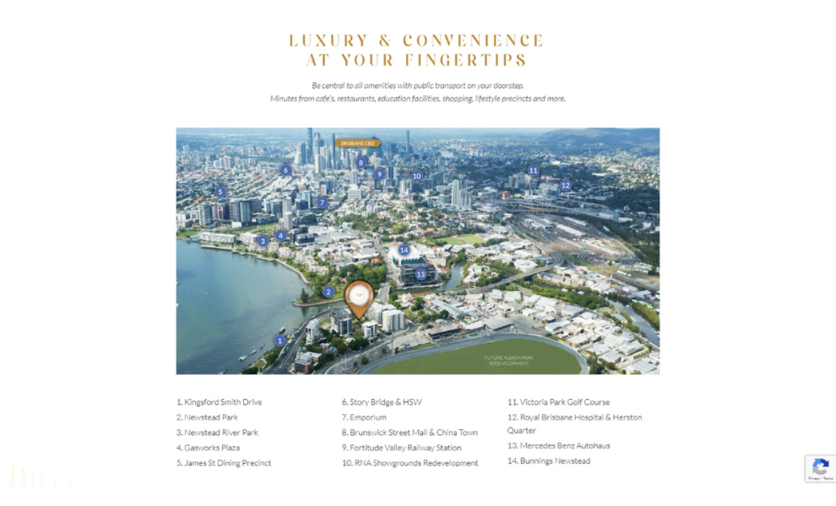 Newstead Park Residences Website Design by Brand4Profit.