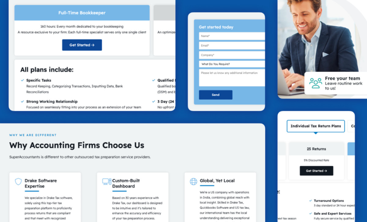 SuperAccountants Website Design by By Unicorn.