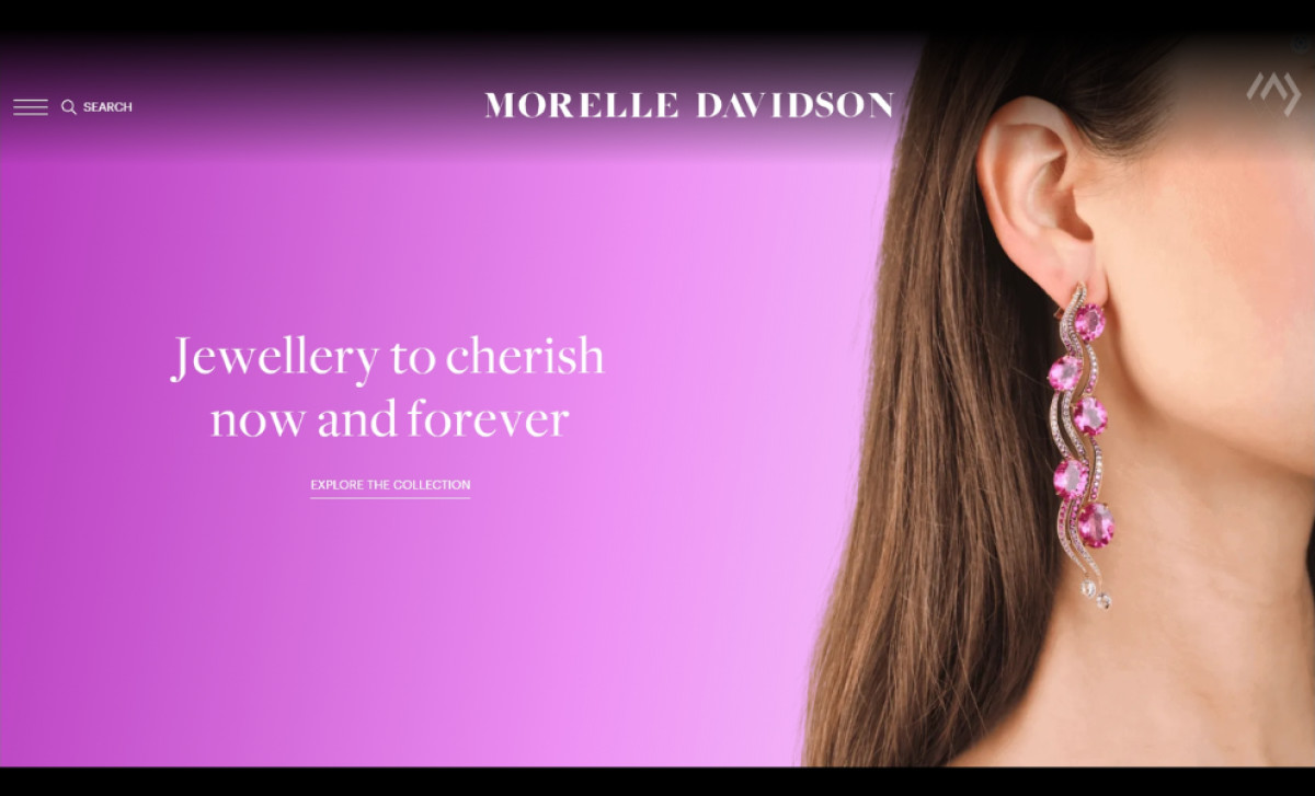 Morelle Davidson Website Design by Elena Miron Design.