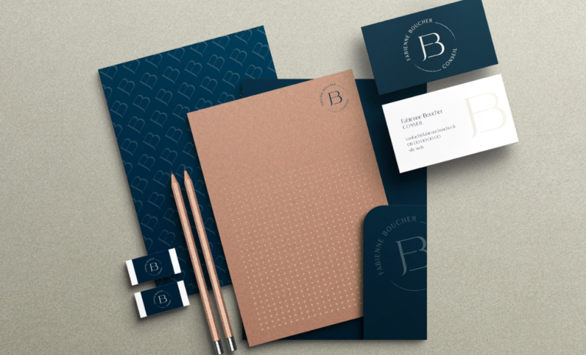 Fabienne Boucher Logo Design by Ophélie Paris.