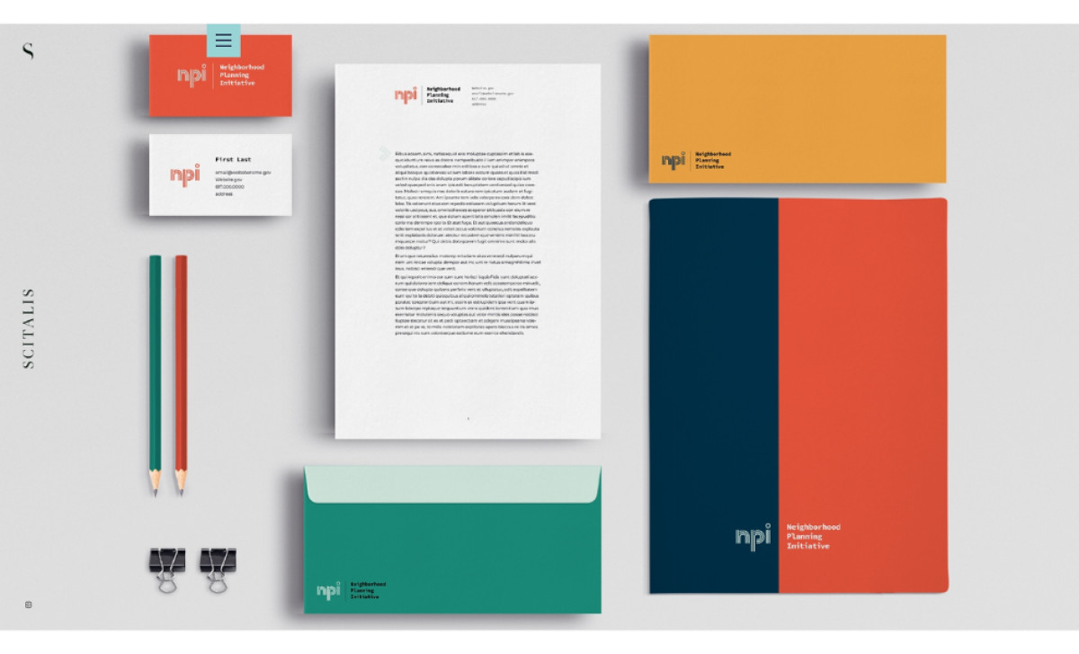 Neighborhood Planning Initiative Print Design by Scitalis Design.