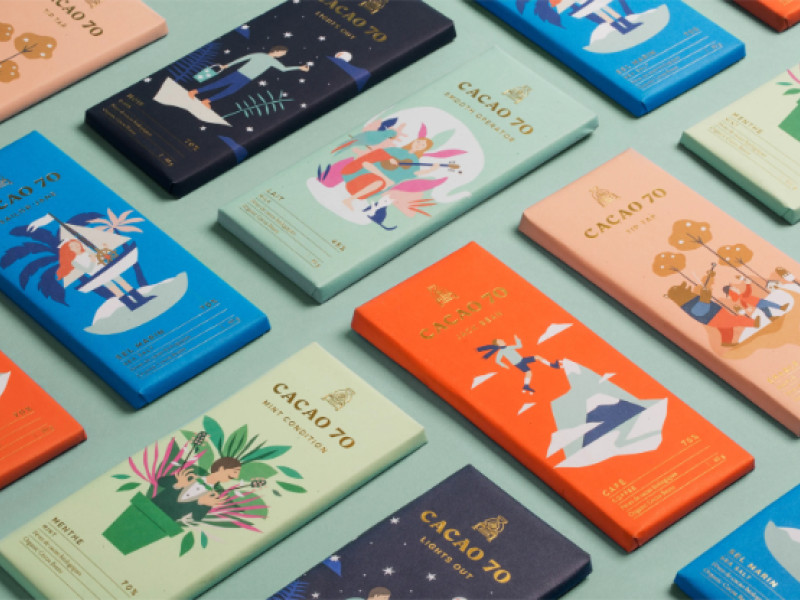 Cacao 70 Packaging Design