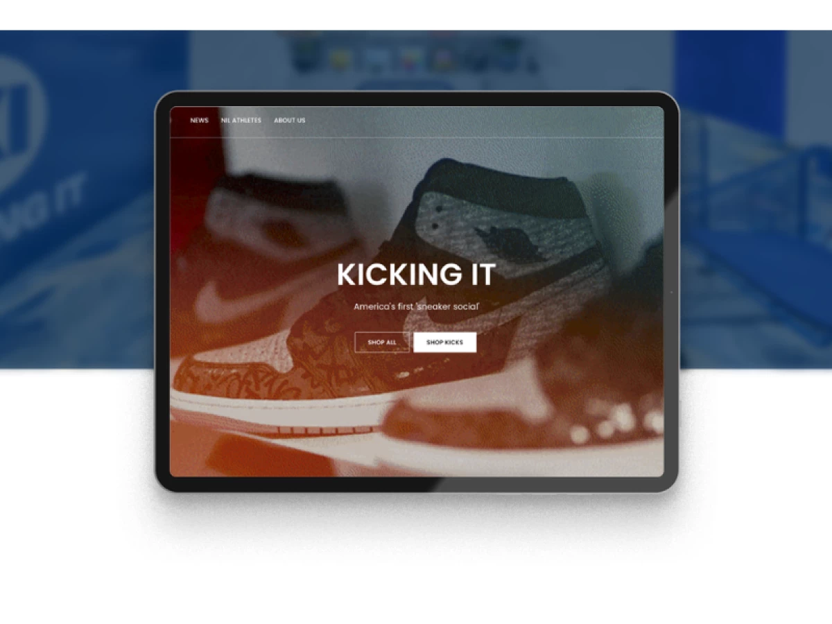 Kicking It Website Design by Studio Well Made.