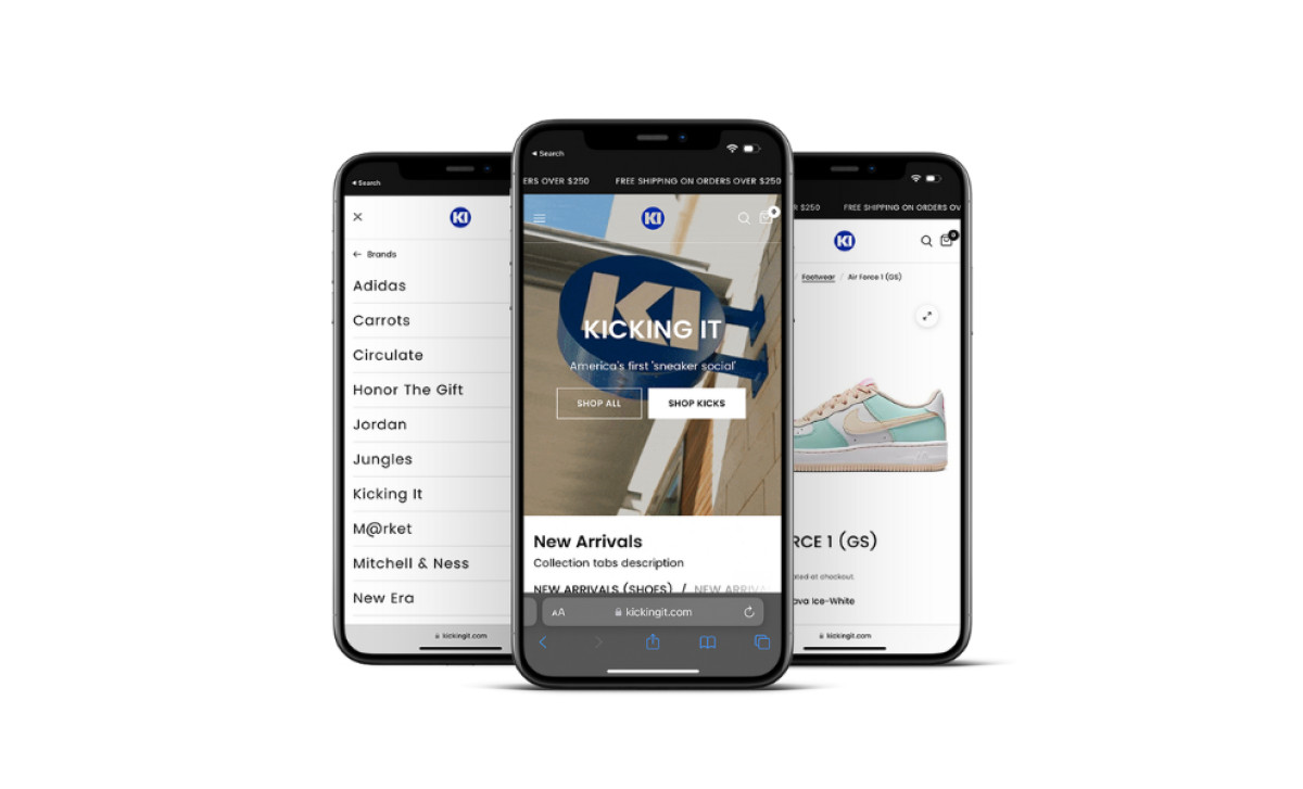 Kicking It Website Design by Studio Well Made.