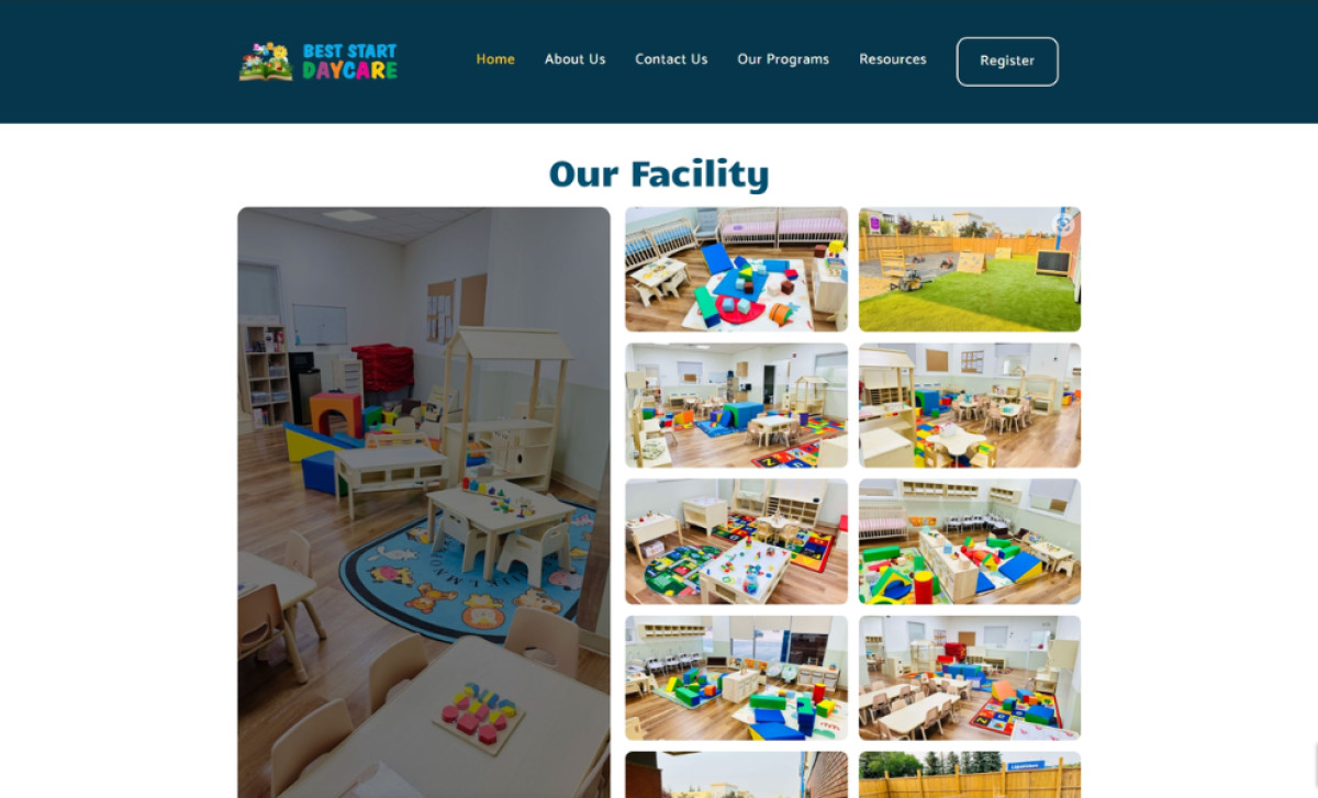 Best Start Daycare Website Design by Russell John Javier.