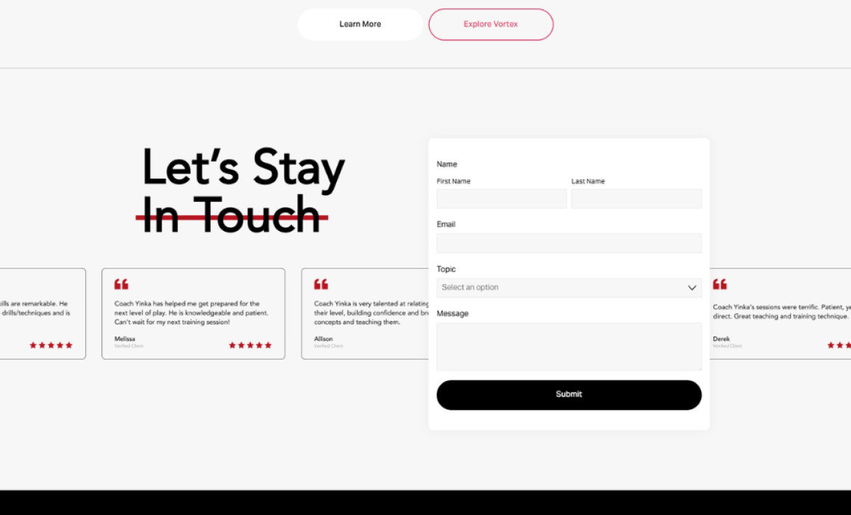 AQR Training Website Design by Designbymatt.