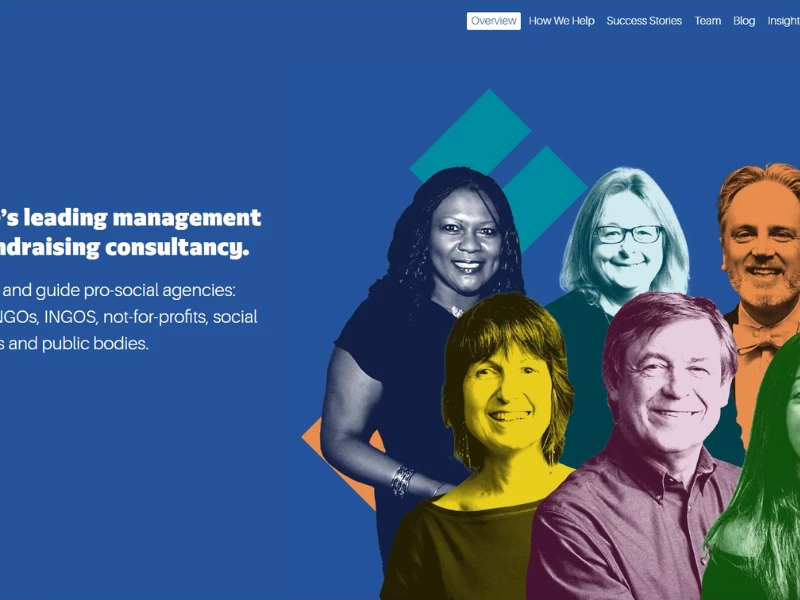 MC Consulting Fundraising Website Design by JJD Works.