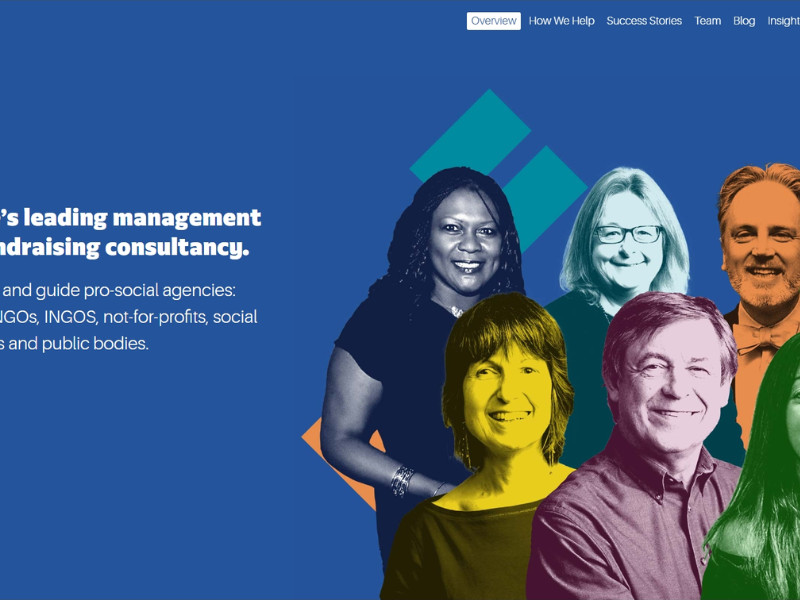 MC Consulting Fundraising Website Design by JJD Works.