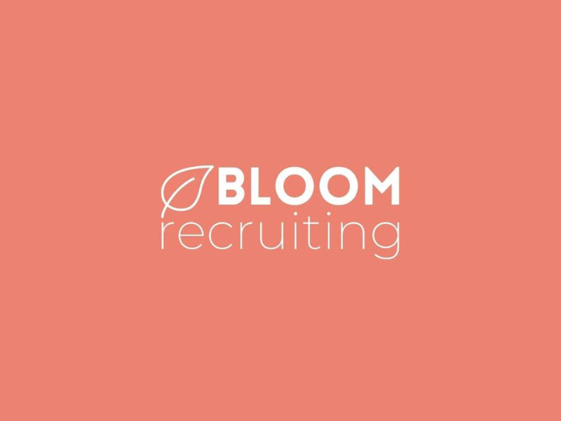 Bloom Recruiting Logo Design by Trueffle.