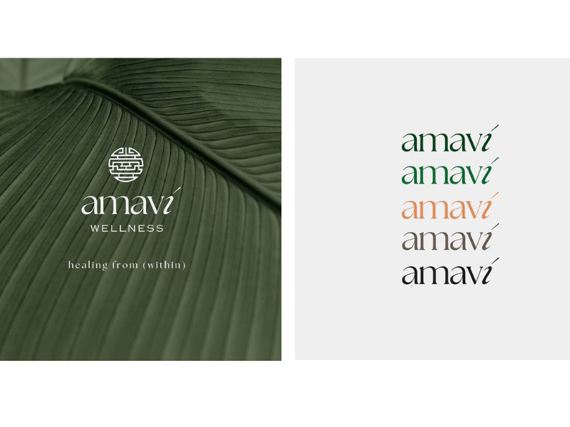 Amavi Wellness Logo Design by Rayn Design & Marketing Studio