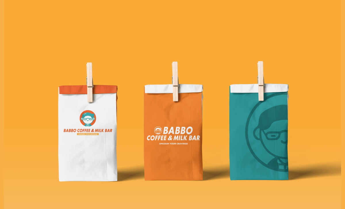 Babbo Milk Bar Packaging Design by Gobrandia Designs.