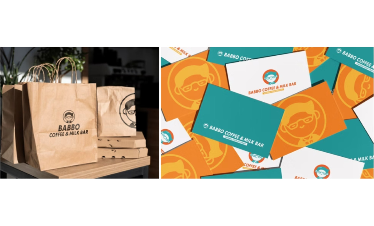 Babbo Milk Bar Packaging Design by Gobrandia Designs.