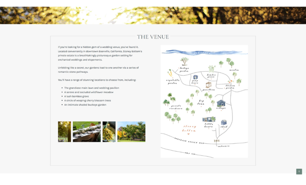 Stoney Bottom Inn & Weddings Website Design by Ricciardi Designs.