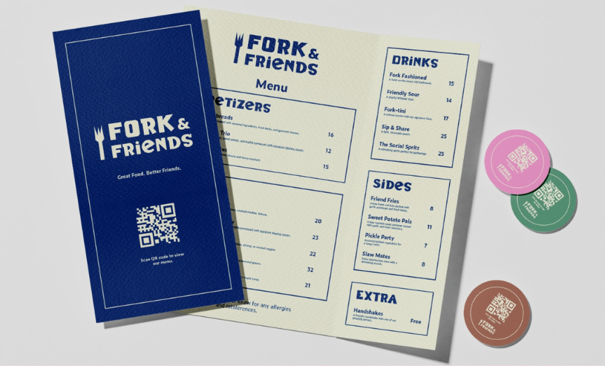 Fork and Friends Print Design by About U Studio.
