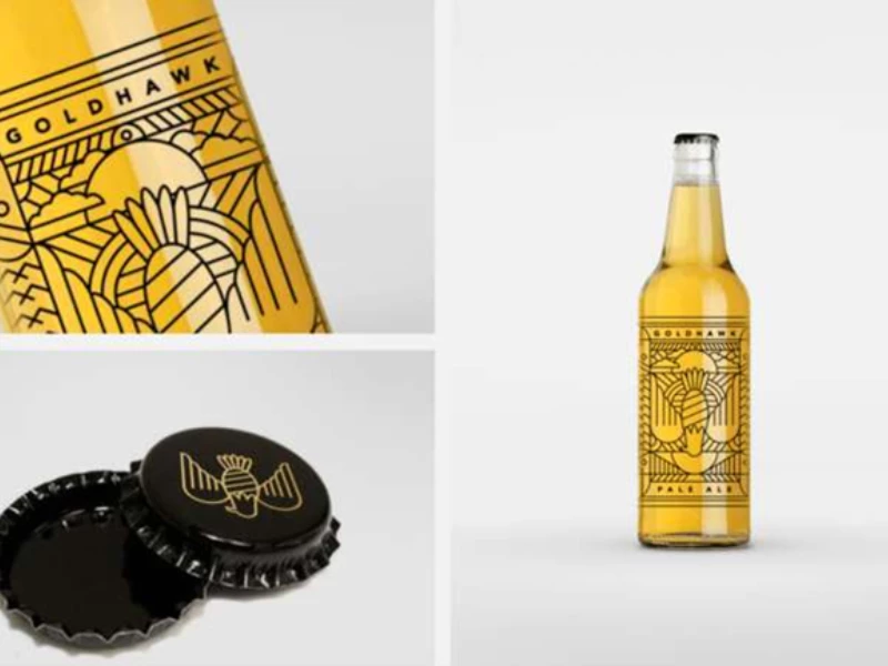 Goldhawk Ale Packaging Design