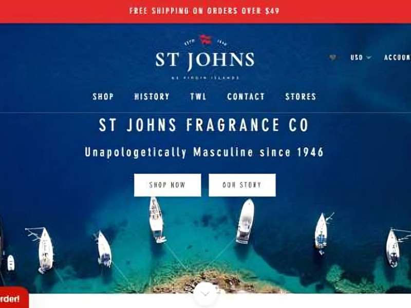 St. Johns Fragrance Co Web Design by Aspire Digital Solutions