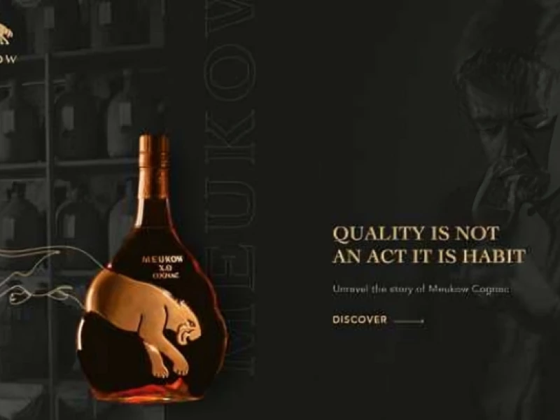 Meukow Cognac Web Design by Passionate