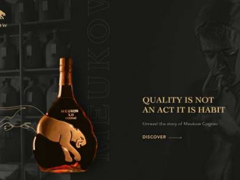 Meukow Cognac Web Design by Passionate