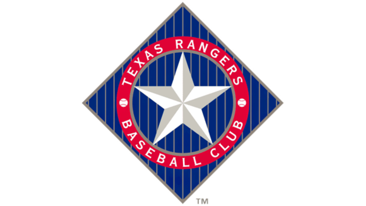 1994 to 2002 Texas Rangers Diamond Emblem Logo Design