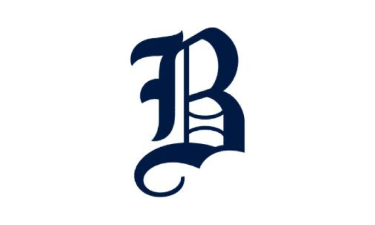 Boston Bees 1940 Old English dark blue monogram "B" logo