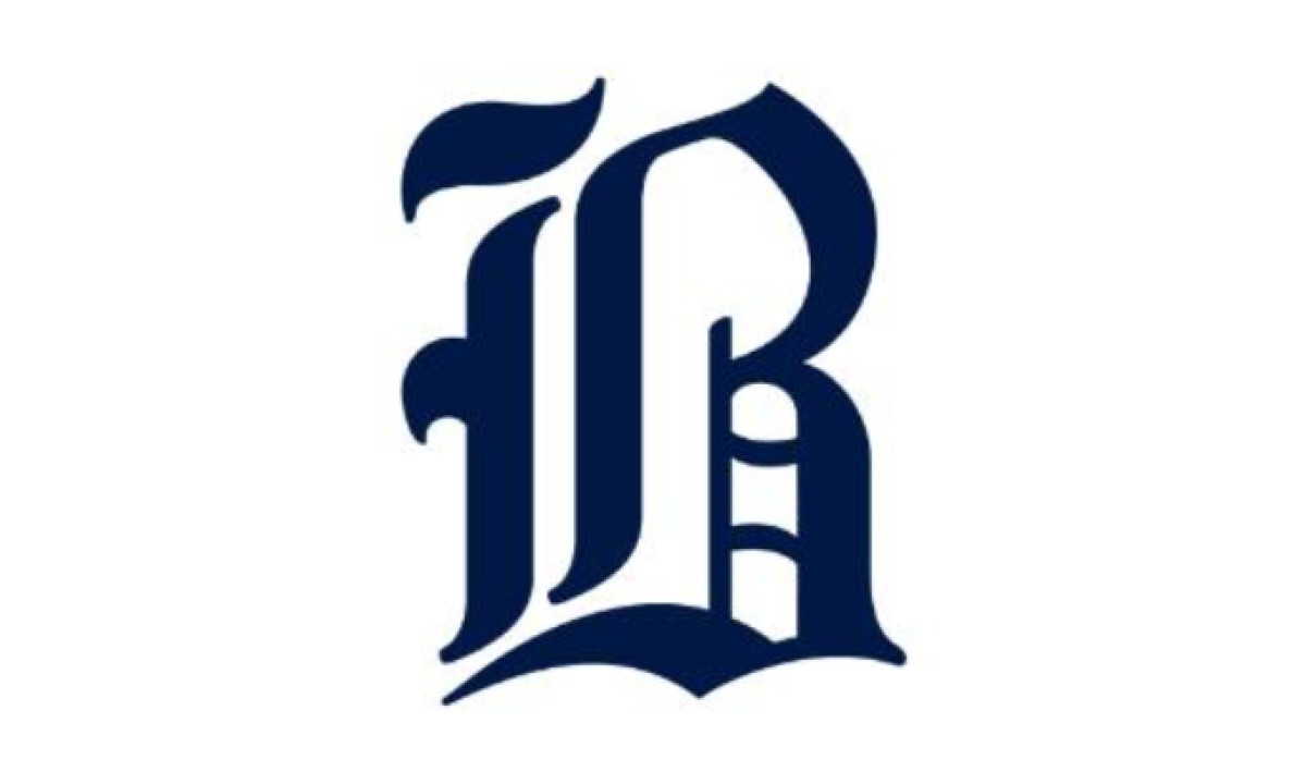 Boston Braves rename 1941 to 1944 Old English dark blue monogram "B" logo