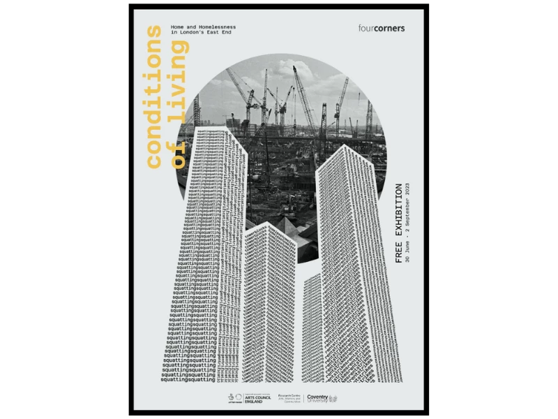 Four Corners Gallery print design by Raffaella Losito.